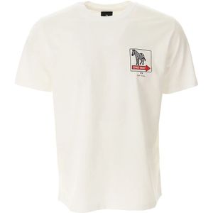 PS By Paul Smith, Heren, Tops, Wit, Maat: L Katoen,