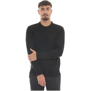 Emporio Armani Ea7, Heren, Truien, Zwart, Maat: L Wol,