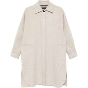 Max Mara, Dames, Mantels, Beige, Maat: 2XS Kasjmier,