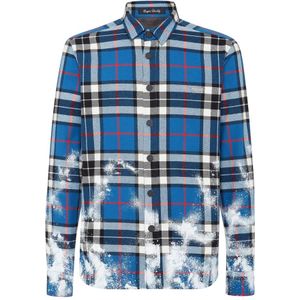 Philipp Plein, Heren, Overhemden, Blauw, Maat: S