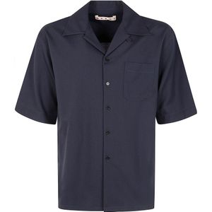 Marni, Heren, Overhemden, Blauw, Maat: S