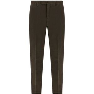 PT Torino, Heren, Broeken, Bruin, Maat: S Katoen,