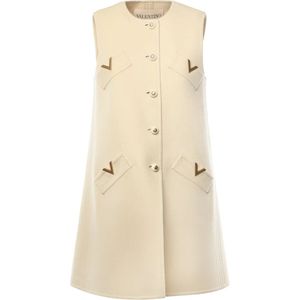 Valentino Garavani, Dames, Jassen, Beige, Maat: XS Wol,