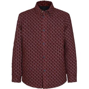 Gucci, Heren, Jassen, Rood, Maat: L Wol,