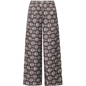 Weekend Max Mara - Broeken - Veelkleurig - 100% Zijde - Elegante Wijde Pasvorm