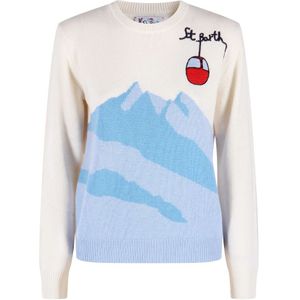 MC2 Saint Barth, Dames, Truien, Wit, Maat: M