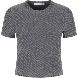 Alexander Wang, Dames, Tops, Grijs, Maat: M Spandex,