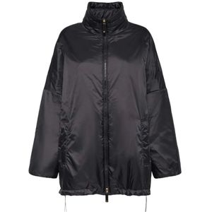 Max Mara, Dames, Jassen, Zwart, Maat: S Poliester,