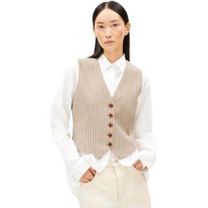 Armedangels - Sineriaa - Vest - Beige - 100% Katoen