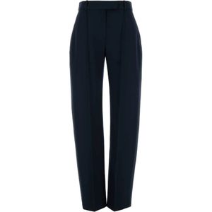 Alexander McQueen, Dames, Broeken, Blauw, Maat: XS Wol,