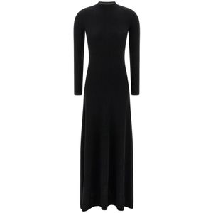 Tom Ford, Dames, Jurken, Zwart, Maat: S Zijde,