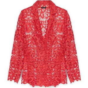 Fiorella Rubino, Dames, Jassen, Rood, Maat: 2XL Poliester,