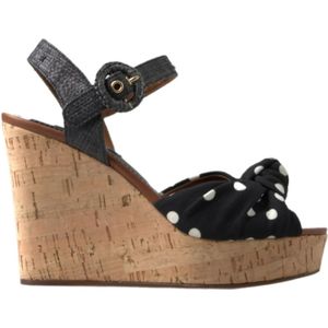 Dolce & Gabbana, Dames, Schoenen, Zwart, Maat: 37 1/2 EU
