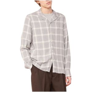 Officine Générale, Heren, Overhemden, Grijs, Maat: M