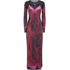 Marine Serre, Dames, Jurken, Veelkleurig, Maat: XS Jersey,