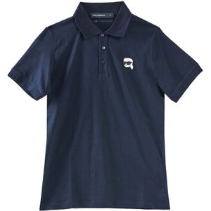 Karl Lagerfeld, Heren, Tops, Blauw, Maat: S Katoen,