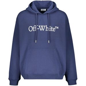 Off White, Heren, Sweatshirts & Hoodies, Blauw, Maat: L