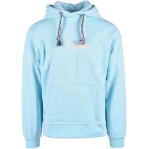Bonsai, Heren, Sweatshirts & Hoodies, Blauw, Maat: XS Katoen,