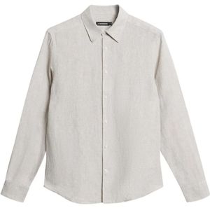 J.Lindeberg, Heren, Overhemden, Beige, Maat: L Linnen,