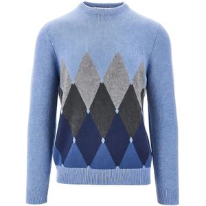 Ballantyne, Heren, Truien, Blauw, Maat: 2XL Kasjmier,