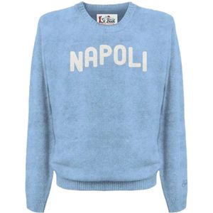 MC2 Saint Barth, Heren, Truien, Blauw, Maat: S Polyamide,