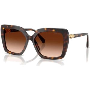 Swarovski - Sk 6049 - Zonnebril - Bruin - Acetaat - Verloopglazen