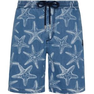 Vilebrequin, Heren, Korte broeken, Blauw, Maat: W40 Denim,