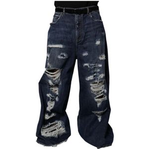 Dolce & Gabbana, Heren, Jeans, Blauw, Maat: L Denim,