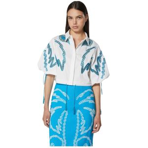 Silvian Heach, Dames, Blouses & Shirts, Wit, Maat: XS Katoen,
