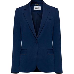 Silvian Heach, Dames, Jassen, Blauw, Maat: 2XS Leer,