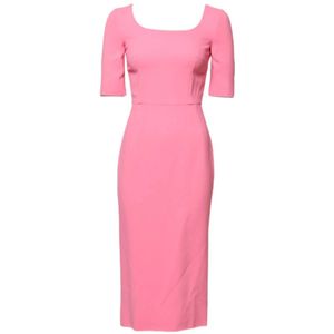 Dolce & Gabbana, Dames, Jurken, Roze, Maat: 3XS