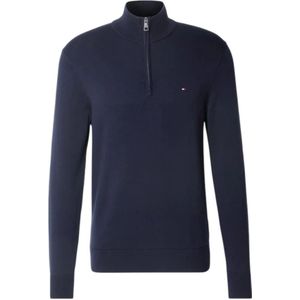 Tommy Hilfiger, Heren, Truien, Blauw, Maat: 2XL Katoen,