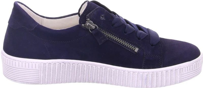 Gabor - Wisdom - Sneakers - Blauw - Suède - Verwijderbare Binnenzool