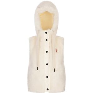 Moncler, Dames, Jassen, Wit, Maat: XS Fleece,