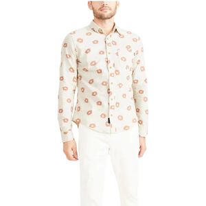 Dockers, Heren, Overhemden, Wit, Maat: L Katoen,