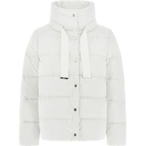 Herno, Dames, Jassen, Wit, Maat: M Satijn,
