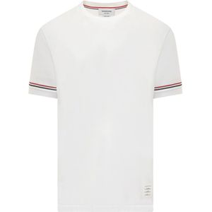 Thom Browne, Heren, Tops, Wit, Maat: L Katoen,