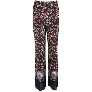 Etro, Dames, Broeken, Veelkleurig, Maat: L Zijde,