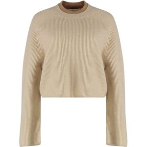 Max Mara, Dames, Truien, Beige, Maat: L