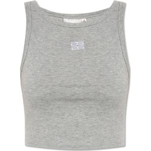 Gestuz, Dames, Tops, Grijs, Maat: M Katoen,