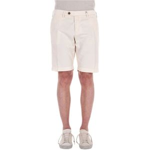 Myths, Heren, Korte broeken, Beige, Maat: 2XL Linnen,