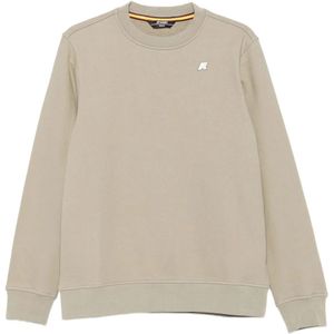 K-Way, Heren, Sweatshirts & Hoodies, Beige, Maat: S Fleece,
