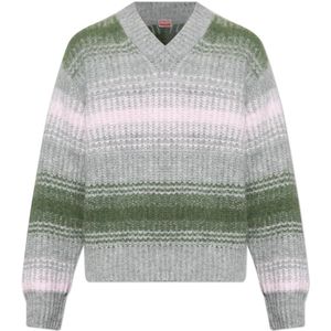 Kenzo, Heren, Truien, Grijs, Maat: S Polyamide,