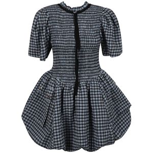 Ganni, Dames, Jurken, Zwart, Maat: XS Katoen,