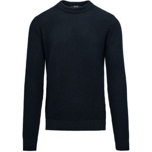 BomBoogie, Heren, Truien, Blauw, Maat: S Katoen,