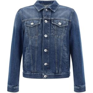 Brunello Cucinelli, Heren, Jassen, Blauw, Maat: L Denim,