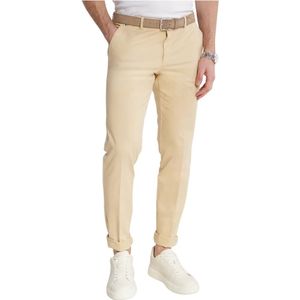 Hugo, Heren, Broeken, Beige, Maat: L Katoen,