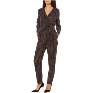 Pepe Jeans, Dames, Jumpsuits & Playsuits, Zwart, Maat: M Viscose,