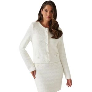 Guess, Dames, Jassen, Wit, Maat: M Viscose,