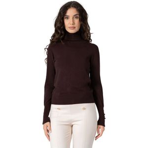 Kocca, Dames, Truien, Bruin, Maat: L Leer,